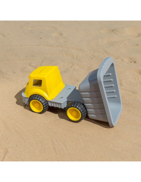 Camión volquete carga y descarga