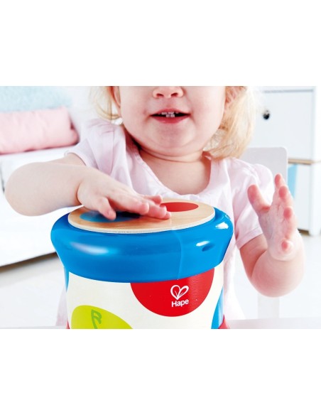 Tambor de fusta Hape amb llum i so
