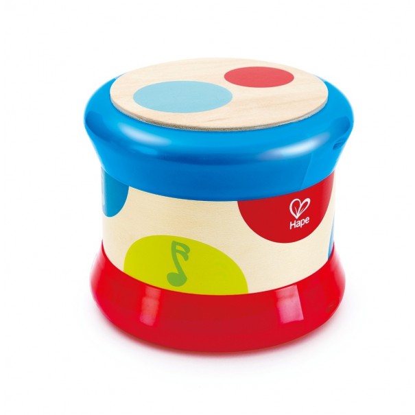 Tambor de madera Hape con luz y sonido 