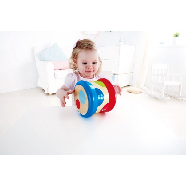 Tambor de madera Hape con luz y sonido 