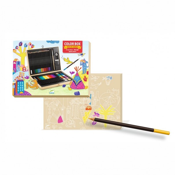 Caixa de colors, retoladors i...