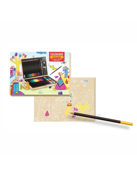 Caja de colores, rotuladores y pinturas Djeco