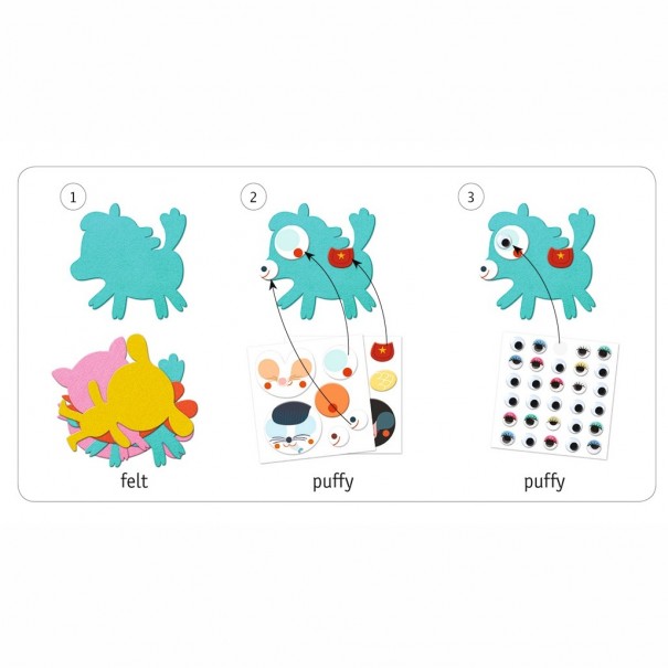 Crea animals amb stickers