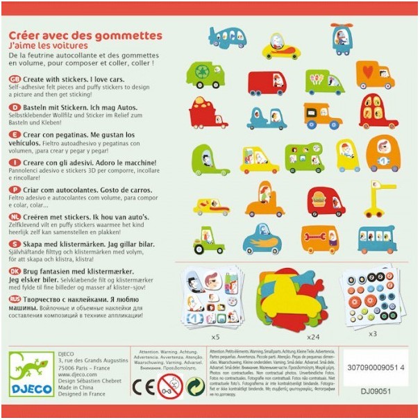 Crea amb Stickers - Els Cotxes