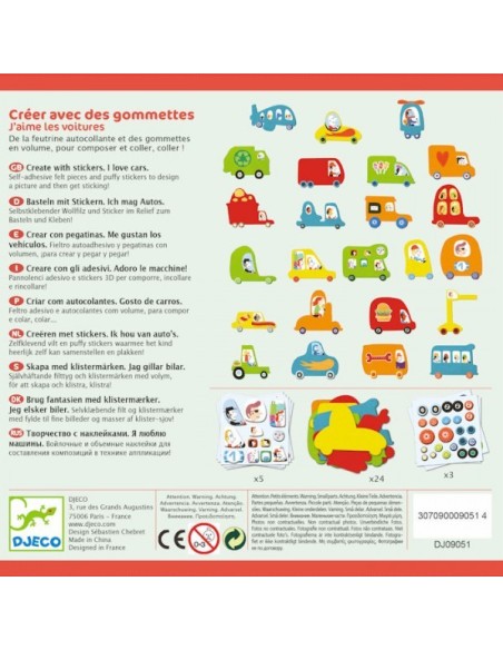 Crea amb Stickers - Els Cotxes