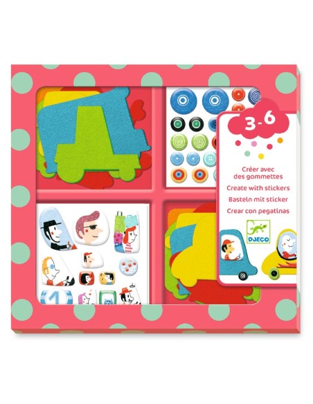 Crea amb Stickers - Els Cotxes