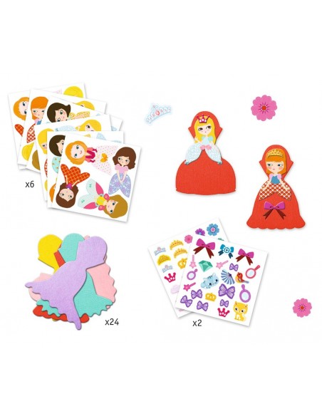 Crea con Stickers - Princesas