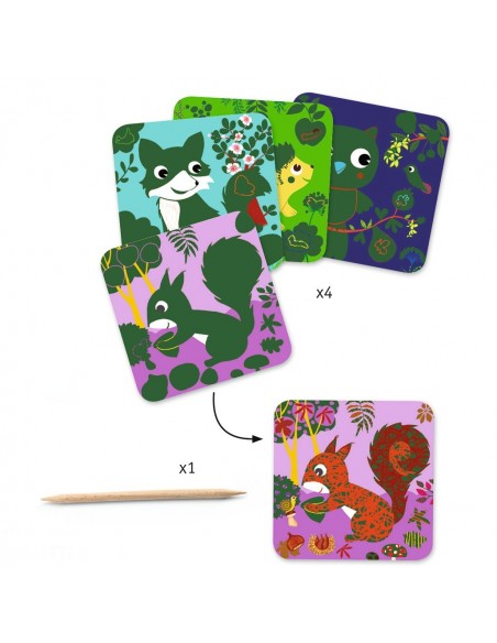 Cuadros para raspar - Pequeños Animales