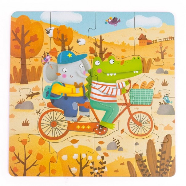 4 puzles progressius - Estacions