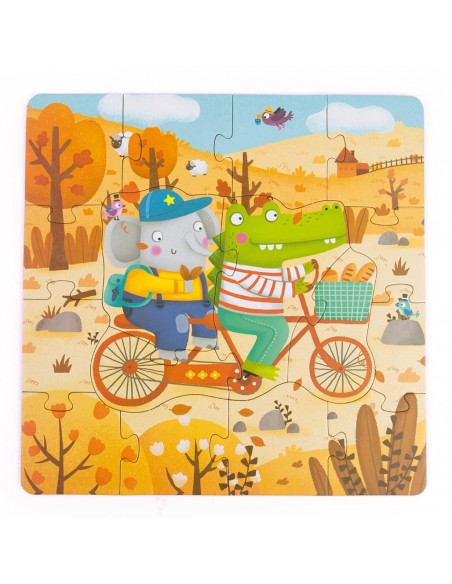 4 puzles progressius - Estacions