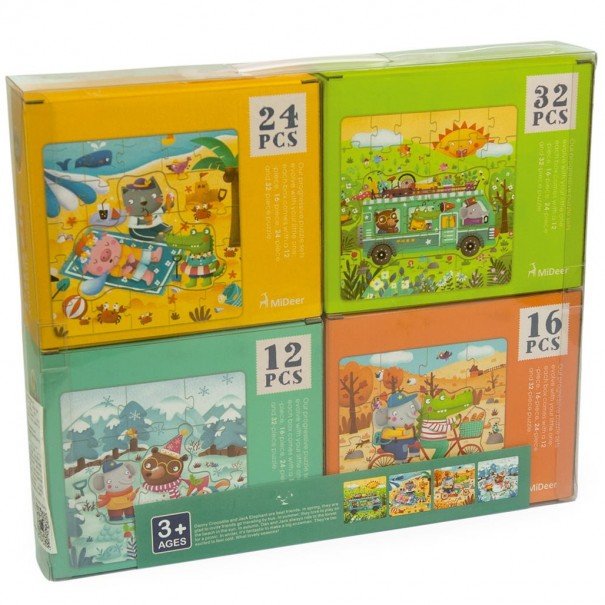 4 puzles progressius - Estacions