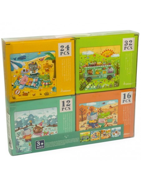 4 puzles progressius - Estacions