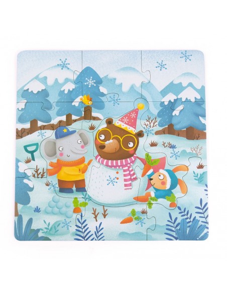 4 puzles progressius - Estacions