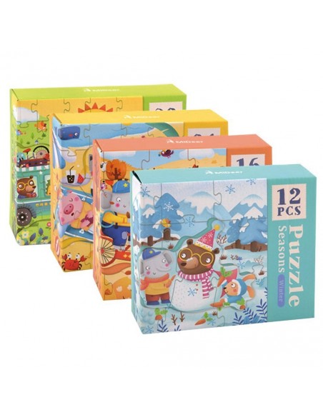 4 puzles progressius - Estacions