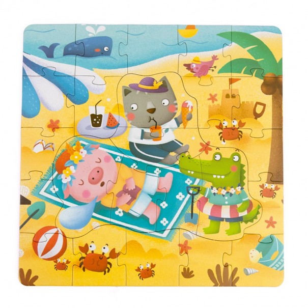 4 puzles progressius - Estacions