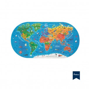 Puzle Mapamundi - 100 pzs 2