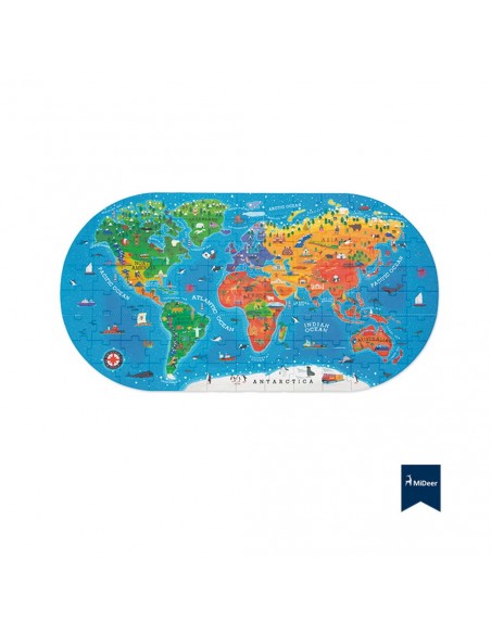 Puzle Mapamundi - 100 pzs