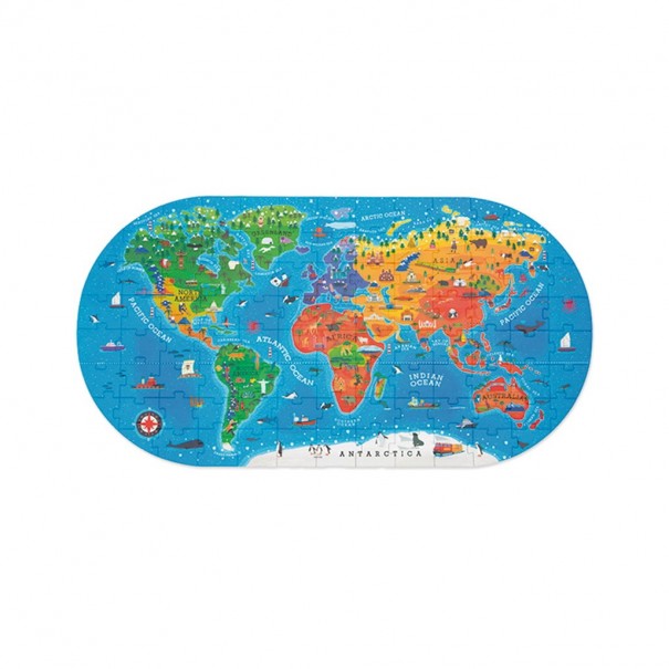 Puzle Mapamundi - 100 pzs