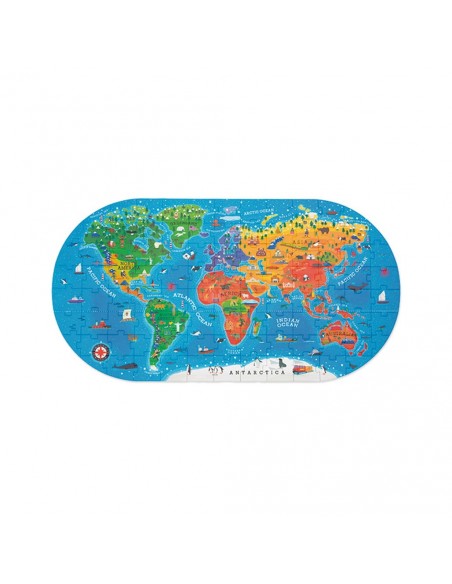 Puzle Mapamundi - 100 pzs