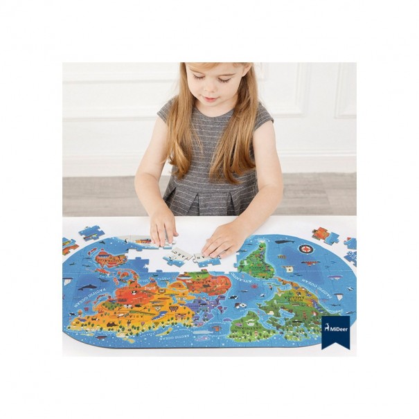 Puzle Mapamundi - 100 pzs