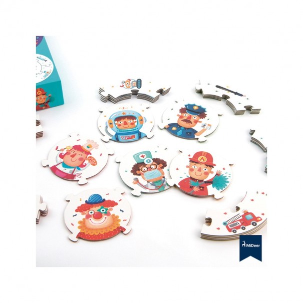 6 Puzles de les professions - 5 pcs.