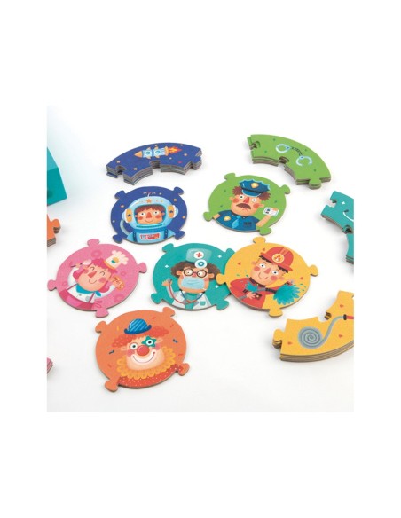 6 puzles de las profesiones 5 pzs.