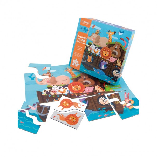 Puzle reversible Arca de Noé - 24 pzs-