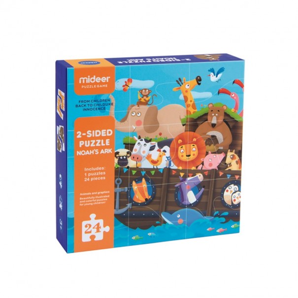 Puzle reversible Arca de Noè - 24 pcs