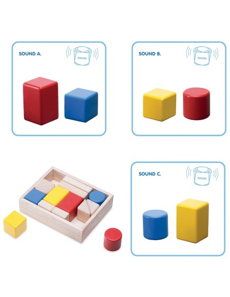 Construcció de fusta amb 3 sons