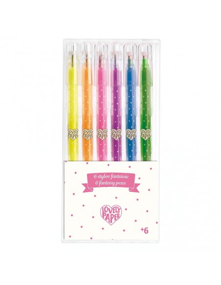 Lovely Paper - 6 Bolis de Gel Fluorescents