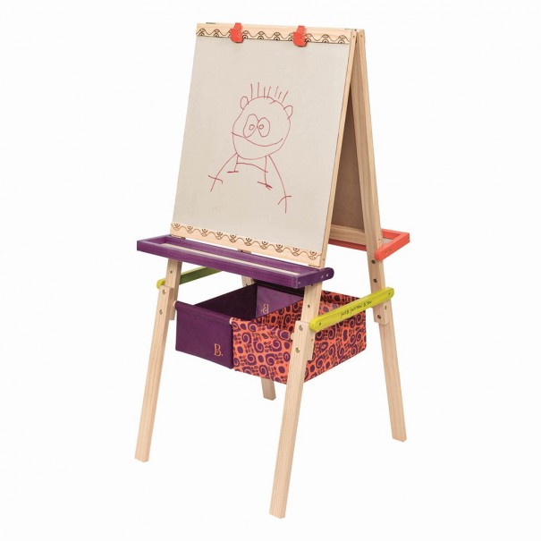 Pizarra Doble de Pie con Bandejas