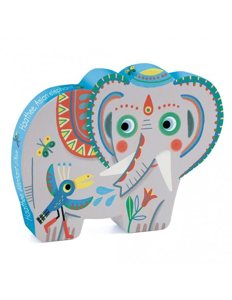 Puzle Silueta - Elefante Haathee - 24 pzs.