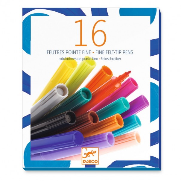 Retoladors Punta Fina - 16 unitats.