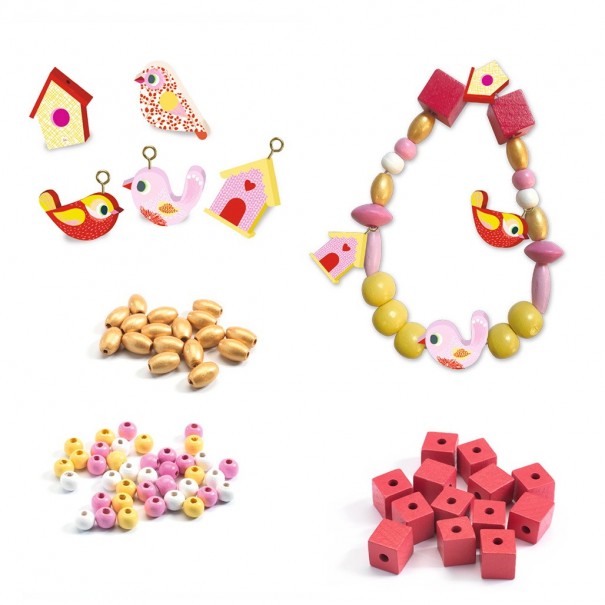 Perlas de Madera - Pájaros