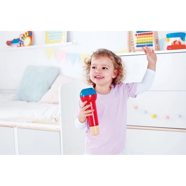 Micrófono de madera Eco Prodigioso Hape