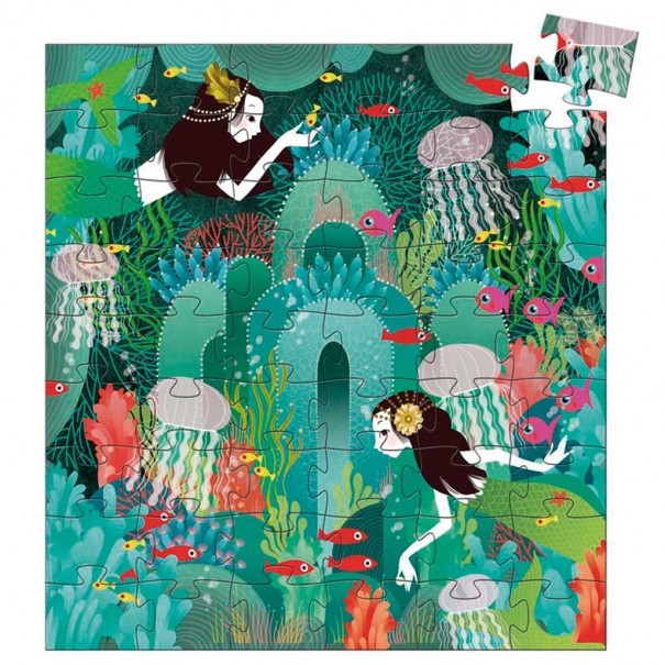 Puzzle silueta 54 pzs - Paraíso Acuático