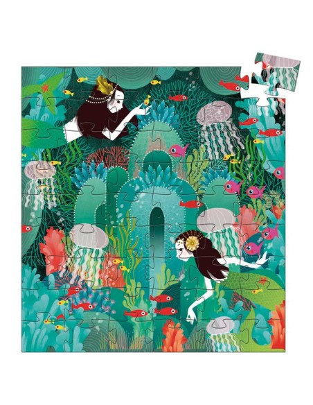 Puzzle silueta 54 pzs - Paraíso Acuático