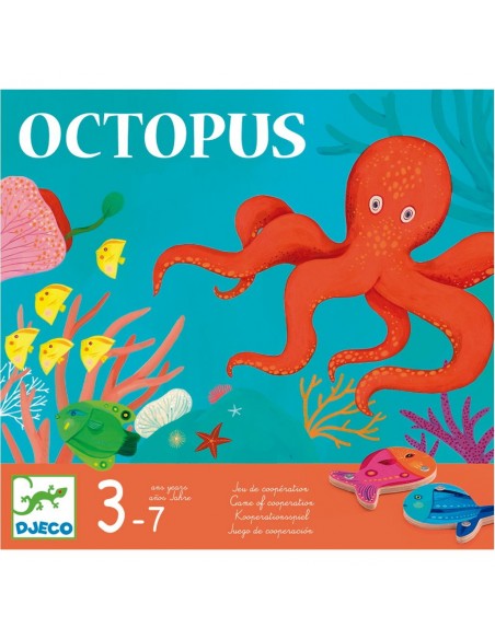 Octopus, juego de pesca, habilidad y cooperación.