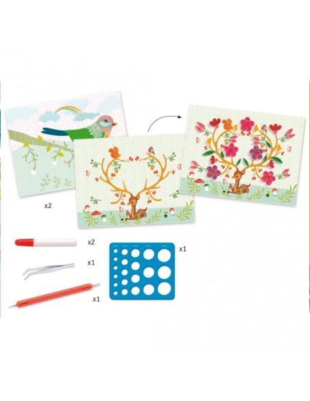 Manualidad - Filigranas en espiral - Estaciones