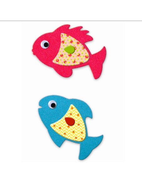 Crea amb adhesius - Els Peixos