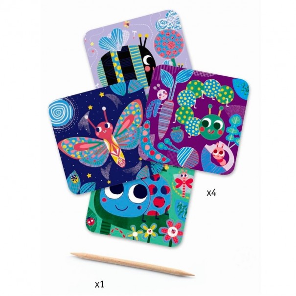 Láminas para rascar - Animales diminutos