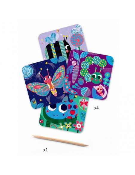 Láminas para rascar - Animales diminutos