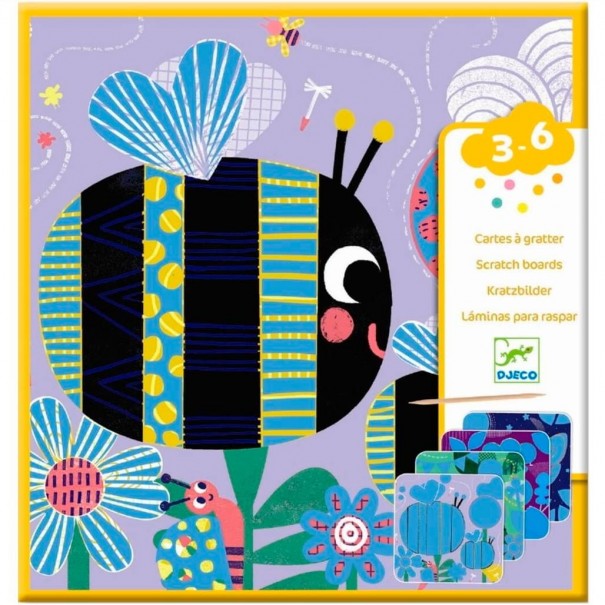 Láminas para rascar - Animales diminutos