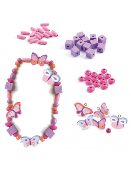 Crea les teves joies - Perles de Fusta - Papallones