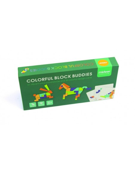 Tangram de Madera Buddies - 21 pzs.
