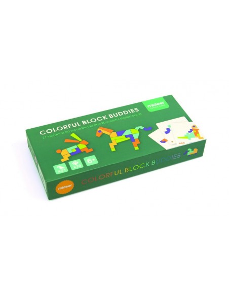 Tangram de Fusta Buddies - 21 pcs.