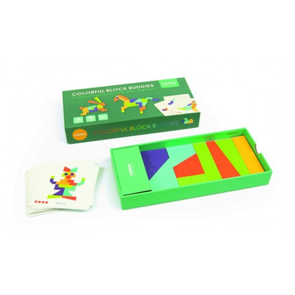 Tangram de Fusta Buddies - 21 pcs.