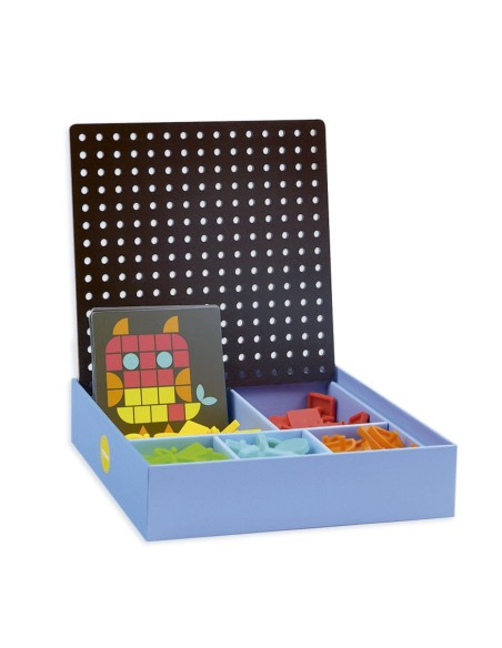 Mosaico geométrico con plantillas