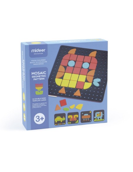 Mosaico geométrico con plantillas