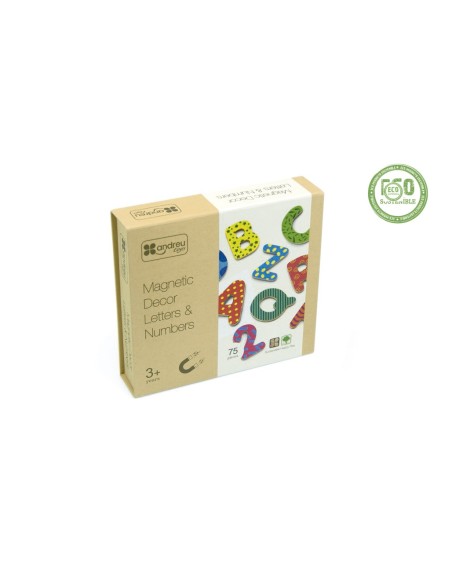 Letras y números magnéticos